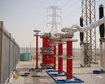 Conjunto de prueba de alto voltaje de CA de resistencia de resonancia de frecuencia variable para cable largo de HV XLPE