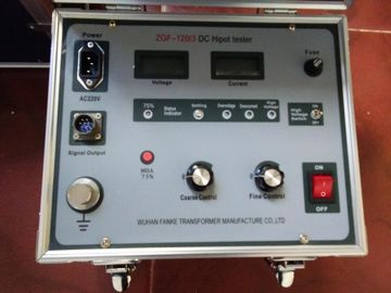 probador de alto voltaje de 120KV 3mA DC Hipot, equipo de prueba actual de la salida tamaño pequeño